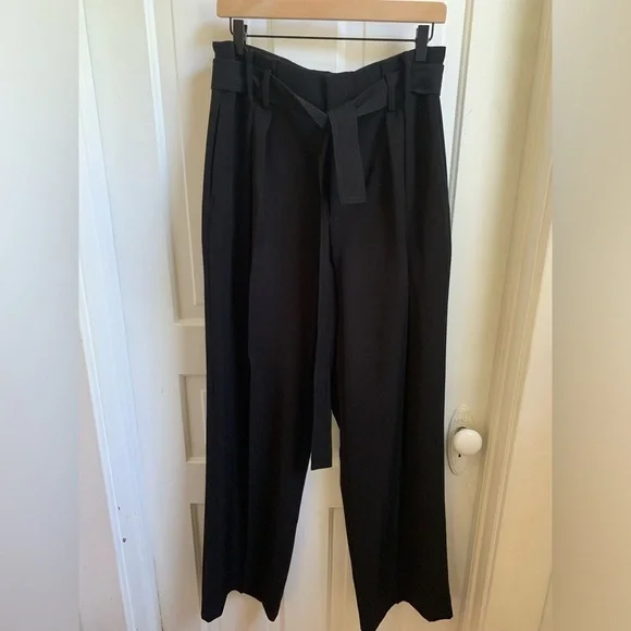 Vince Pleated Black Trousers Size 10 - Picture 2 of 6
